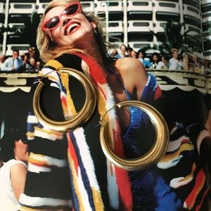 ✨Gold-tone hoops✨